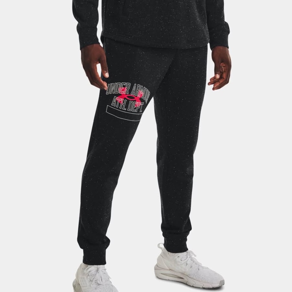 BRAND NEW men under armour rival terry atheletic joggers pants (fitted) size L